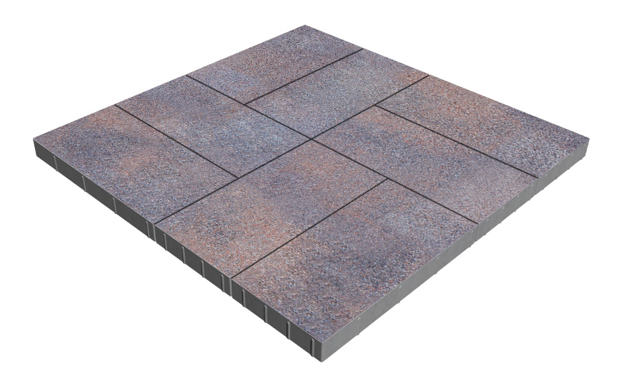 Плитка тротуарная SteinRus Парк Плейс Б.3.П.6, Backwash, Рица, 600*300*60 мм