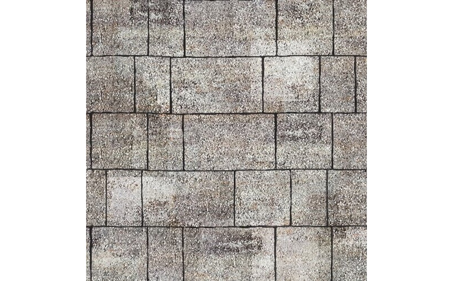 Плитка тротуарная SteinRus Старый город Б.2.Фсм.6, Old-age, ColorMix Берилл, толщина 60 мм