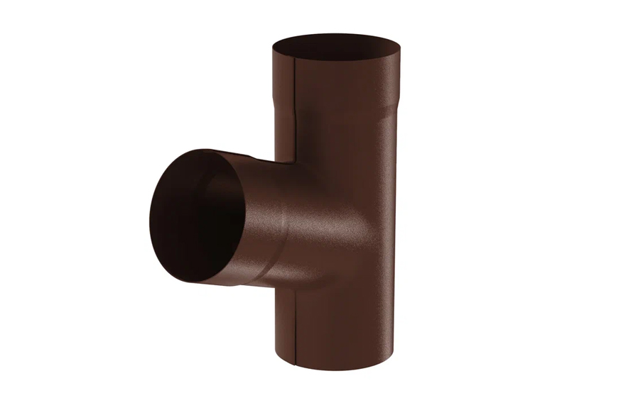 Тройник Aquasystem PURAL MATT RAL 8017 для системы D 125/90