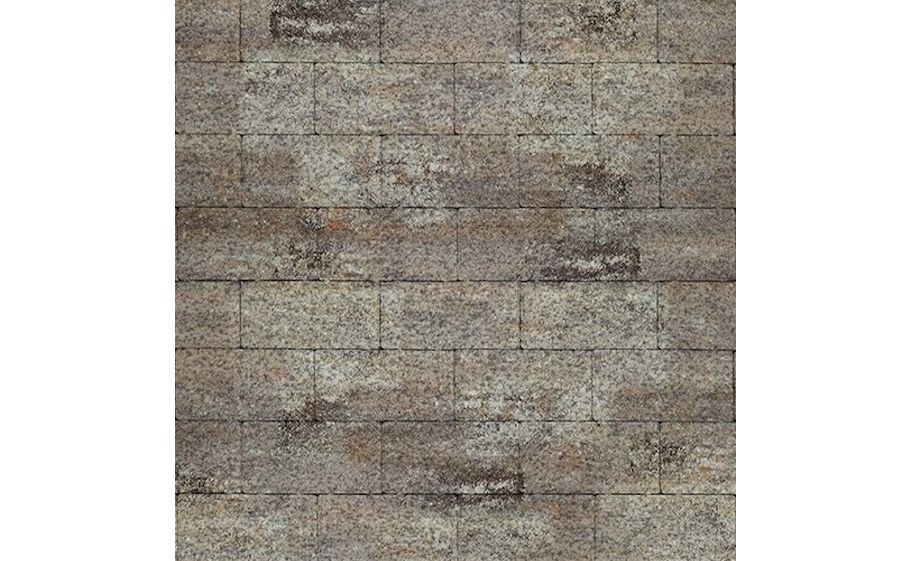 Плитка тротуарная SteinRus Прямоугольник Б.6.П.6 Native, ColorMix Берилл, 200*100*60 мм