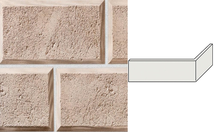 Облицовочный камень Leonardo Stone угловой элемент Рим 390/120*250*30 мм 405