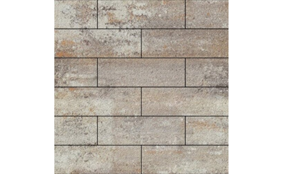 Плитка тротуарная SteinRus Гранада Б.7.П.8, Native, ColorMix Берилл, 600*200*80 мм