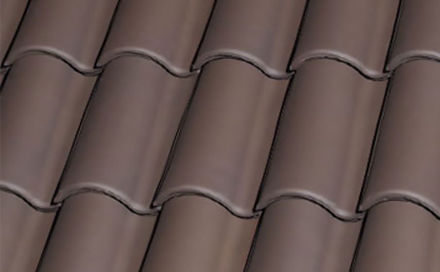 Керамическая черепица рядовая La Escandella Large Mixed, Brown