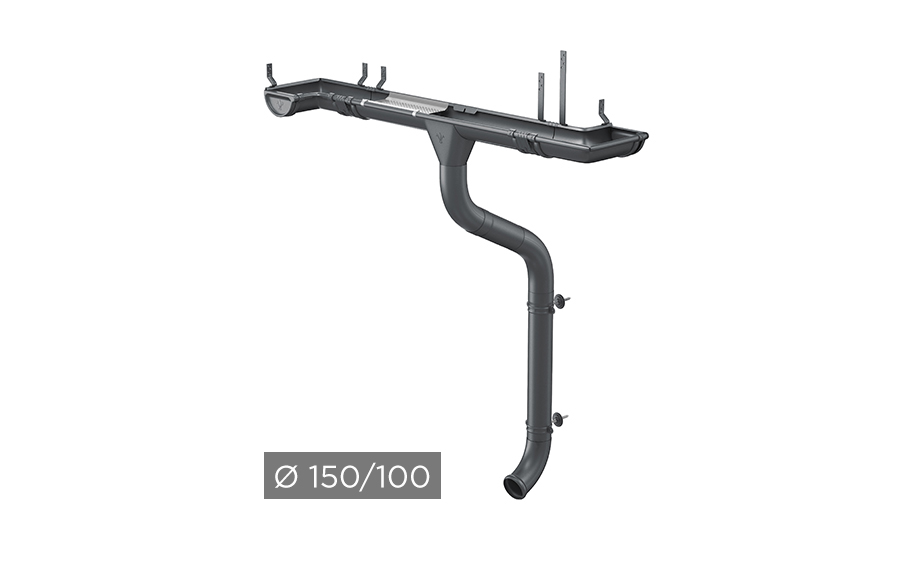 Водосточная система Aquasystem PURAL MATT 150/100 мм RR 23