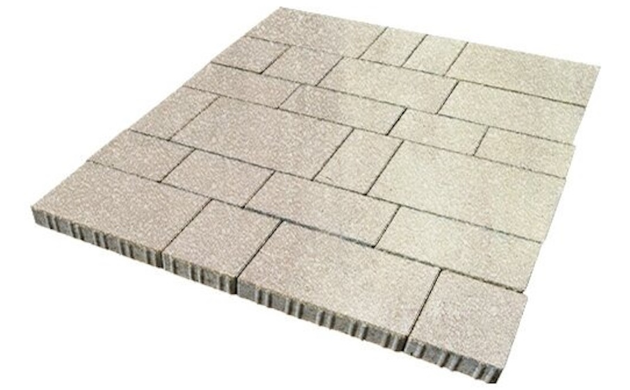 Плитка тротуарная SteinRus Инсбрук Тироль Б.4.Псм.6 Native, ColorMix Оливин, толщина 60 мм