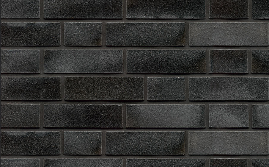 Кирпич клинкерный Muhr 05E Brilliant Schwarz гладкий, 210*100*50 мм