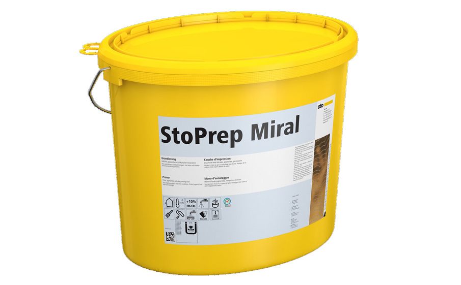 Грунт адгезионный фасадный StoPrep Miral natur, 25 кг