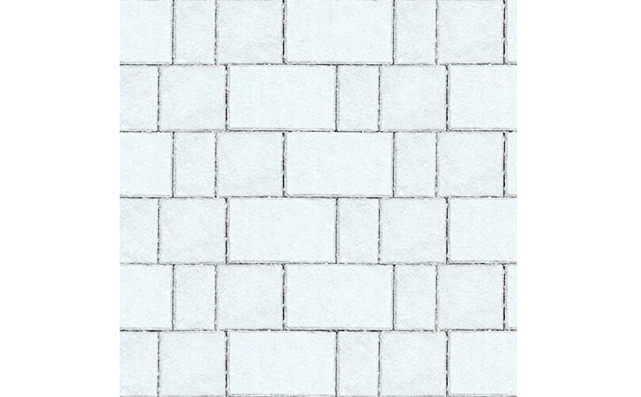 Плитка тротуарная SteinRus New City Street В.8.Псм.8 Native, белый, толщина 80 мм