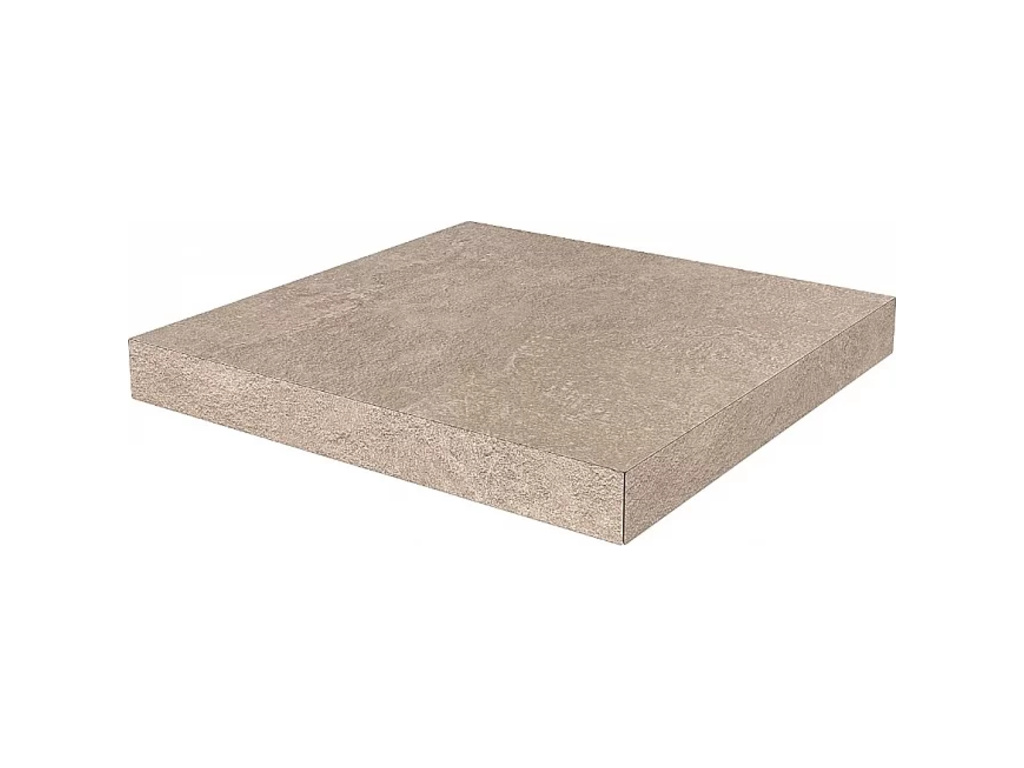 Ступень угловая клееная KERAMA MARAZZI Про Стоун бежевый необрезная, 330*330*9 мм