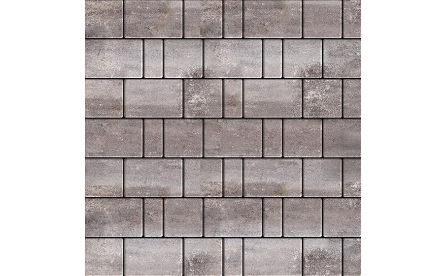 Плитка тротуарная SteinRus Bergamo А.6.Псм.4 гладкая, Colormix Умбра, толщина 40 мм