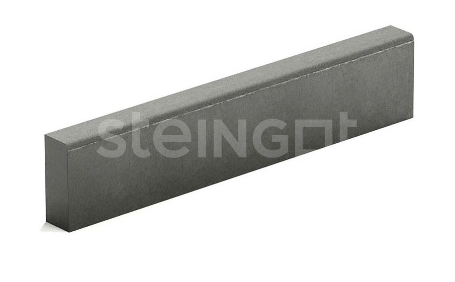 Тротуарный бордюр садовый Steingot, цвет серый, 100*200*80 мм