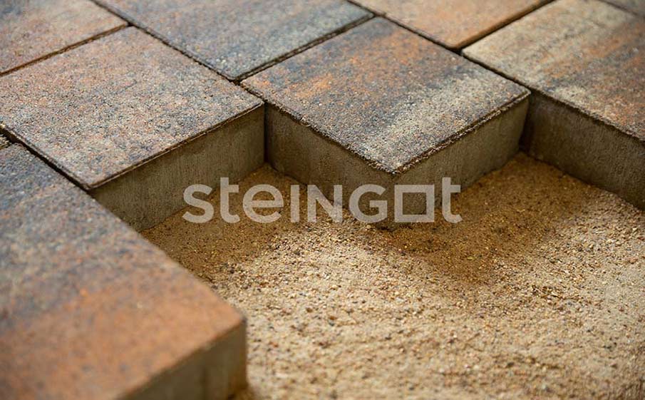 Плитка тротуарная Steingot Color Mix, Новый город, Штайн Бронз, толщина 100 мм