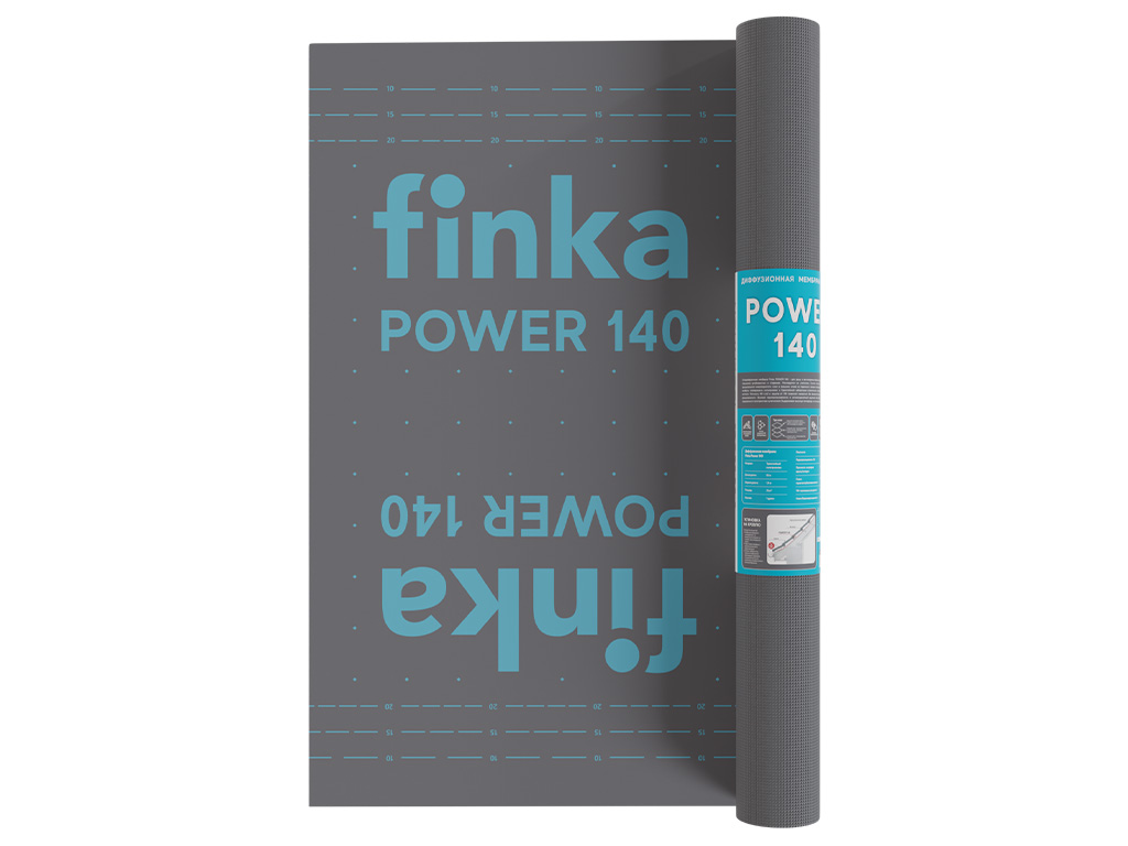 Диффузионная мембрана Finka Power 140, 1,5*50 м, плотность 140 гр/м2
