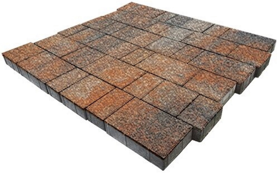 Плитка тротуарная SteinRus, Бельпассо Б.23(М).Псм.6, Native, ColorMix Рей, толщина 60 мм