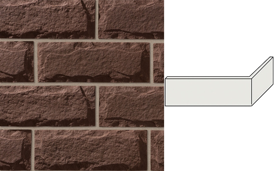Облицовочный камень Leonardo Stone угловой элемент Турин 260/125*145*30 мм 709