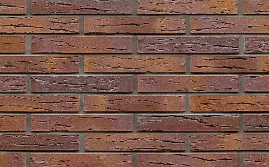 Кирпич клинкерный Muhr 04 Rotbraun-bunt готик, 240*90*40 мм