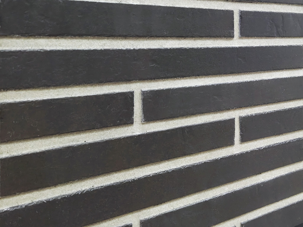 Клинкерная плитка под кирпич KERASTEP Long Brick 149 Black, 500*40*11 мм
