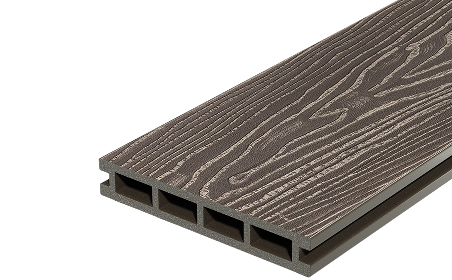 Террасная доска Decking Country Венге (Темный орех), 3000*150*24 мм