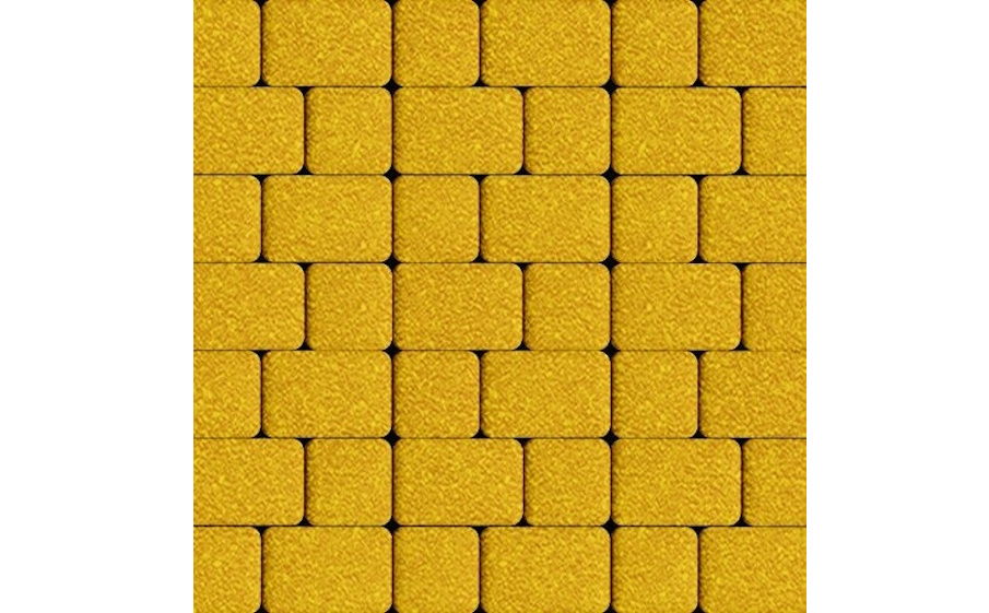 Плитка тротуарная SteinRus, Инсбрук Альт Дуо А.3(С).Фсм.4, Native, желтый, толщина 40 мм