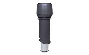 Изолированный вентиляционный выход Vilpe® 160/ИЗ/700 серый + колпак