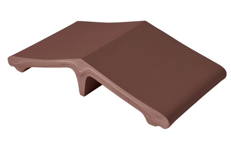 Клинкерный заборный элемент King Klinker 03 Natural brown, 445*250*90 мм