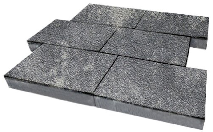 Плитка тротуарная SteinRus, Парк Плейс Б.3.П.6, Native, ColorMix Актау, 600*300*60 мм