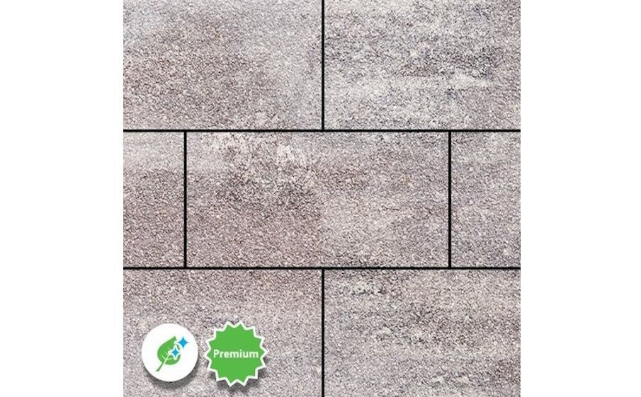 Плитка тротуарная SteinRus, Парк Плейс Б.3.П.6, Native, ColorMix Умбра, 600*300*60 мм