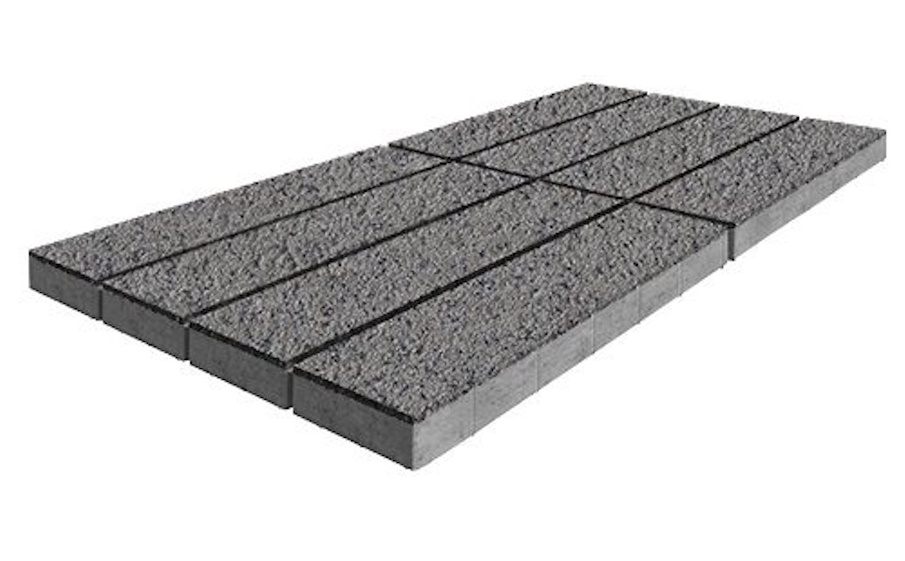 Плитка тротуарная SteinRus Гранада Б.7.П.8, Backwash, Каспий, 600*200*80 мм