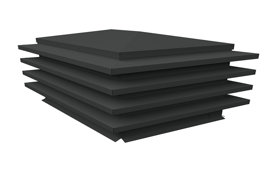 Дымник на трубу Grand Line елка 1415*380 мм Satin Matt RAL 7016