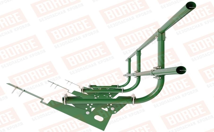 Кровельное ограждение Borge для черепичной кровли оцинкованное RAL 6002, 300*60 см