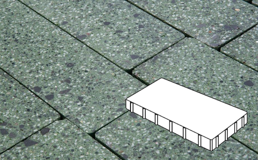 Плитка тротуарная Готика Granite FINO, Плита Б.6.П.8, Порфир 600*400*80 мм