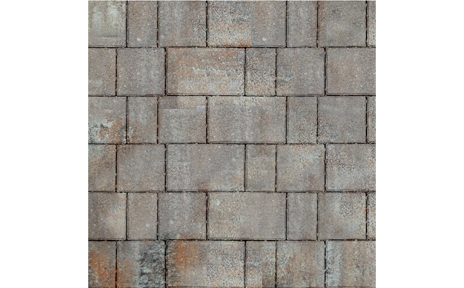 Плитка тротуарная SteinRus New city street В.8.Псм.8 гладкая, ColorMix Берилл, толщина 80 мм