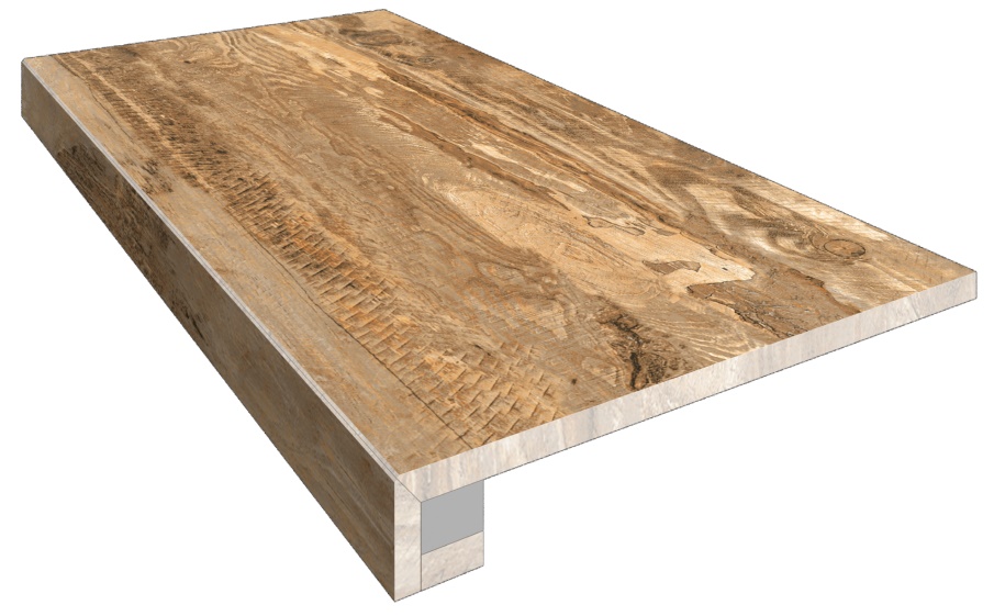 Комплект ступень и подступенок Estima Spanish Wood SP04, неполированный