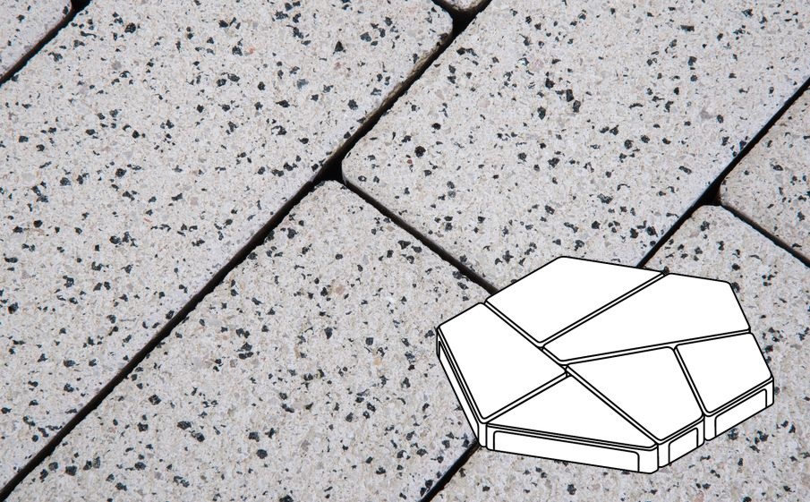 Плитка тротуарная Готика Granite FERRO, Полигональ Б.8.Фсм.8, Покостовский, 893*780*80 мм