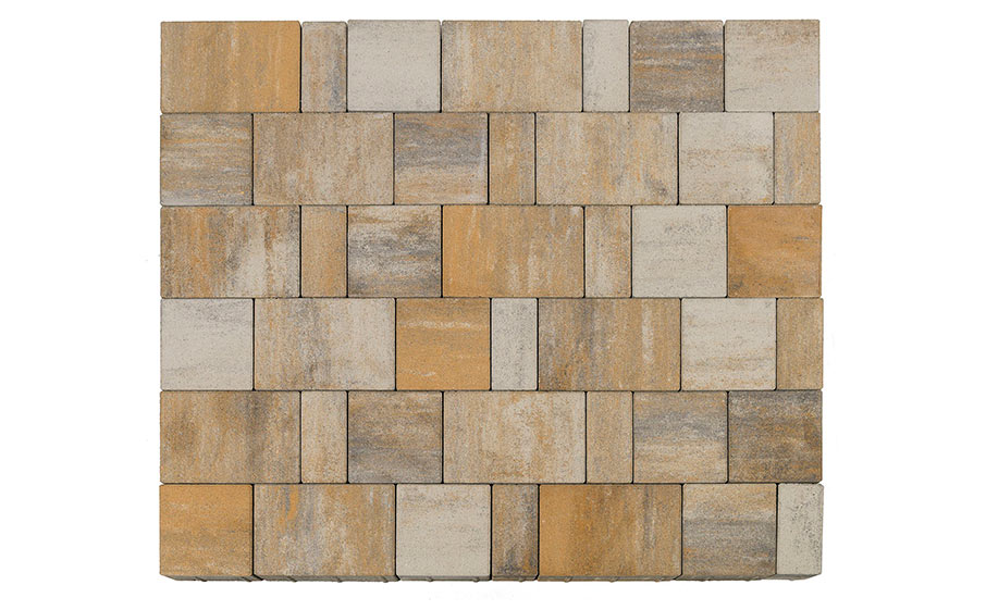 Плитка тротуарная BRAER Старый город Ландхаус Color Mix Песчаник, толщина 80 мм