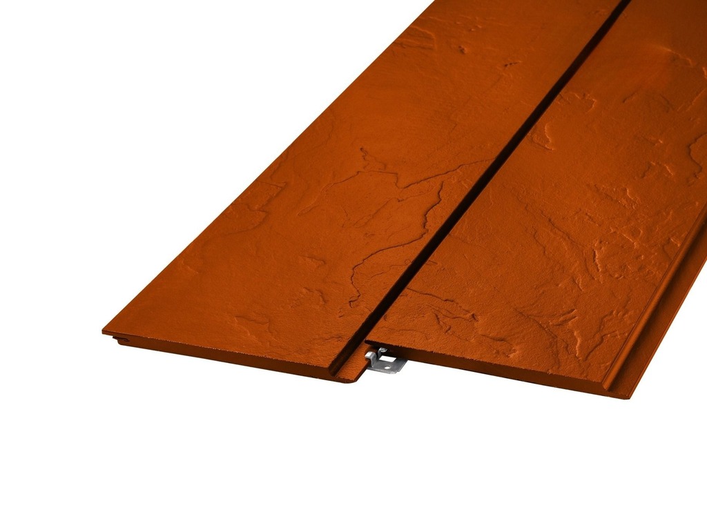 Фиброцементный сайдинг FCSPRO Стоун Клик F32 (Бурая земля), 3000*190*10 мм 