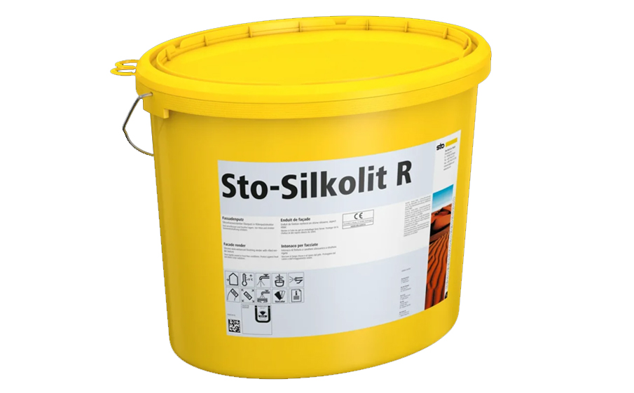Декоративная фасадная штукатурка Sto-Silkolit K 2,0 getont короед, колеруемая С1, 25 кг