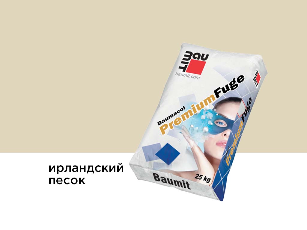 Затирка для швов Baumit Baumacol PremiumFuge, ирландский песок, 25 кг