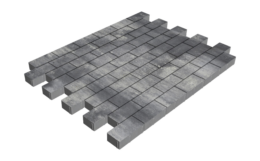 Плитка тротуарная SteinRus Прямоугольник Б.6.П.6, гладкая, Актау, 200*100*60 мм