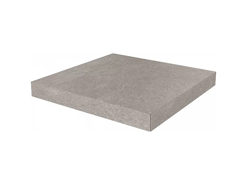 Ступень угловая клееная KERAMA MARAZZI Про Стоун серый необрезная, 330*330*9 мм
