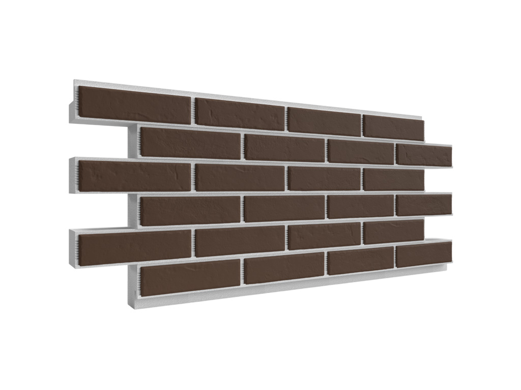 Термопанель ППС с клинкерной плиткой толщиной 8,5 мм BestPoint Classic Terra 1145*470*80 мм