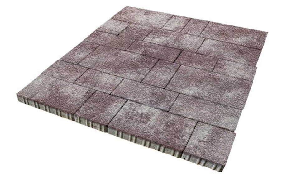 Плитка тротуарная SteinRus Инсбрук Тироль Б.4.Псм.6 Native, ColorMix Мокко, толщина 60 мм