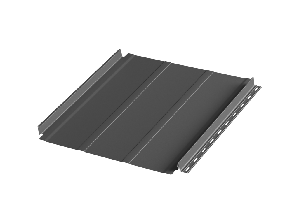 Фальцевая панель c подгибом Aquasystem AQUACLICK Силуэт-2 Zn 180 Rooftop Бархат, RAL 7016
