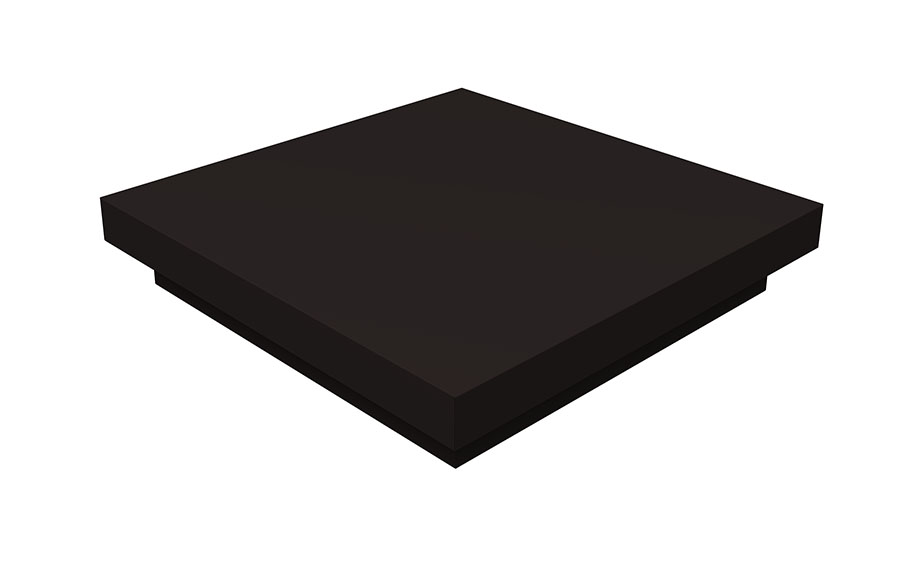 Колпак на столб Grand Line плоский 270*270 мм 0,45 Drap ST с пленкой RAL 9005