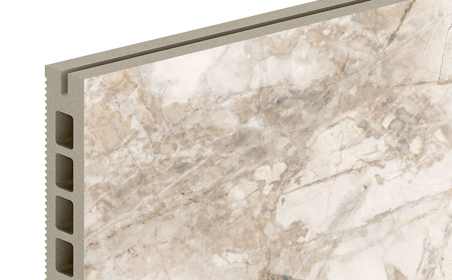 Керамогранитная плита для НВФ ExaTech Marble IN C, 800*397*20 мм