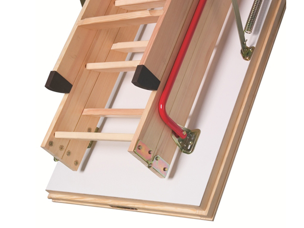 Деревянная чердачная лестница FAKRO LTK Thermo, 60*130/305 см