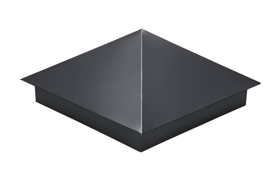 Колпак на столб Grand Line, 0,5 Satin, RAL 7024, 390*390 мм