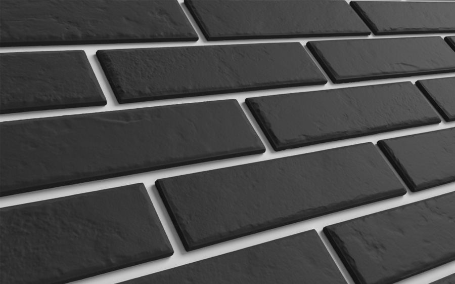 Термопанель ППС с клинкерной плиткой толщиной 8,5 мм BestPoint Classic Graphite 1145*470*80 мм