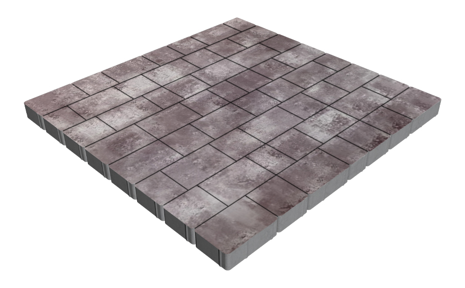 Плитка тротуарная SteinRus Инсбрук Альт Брик Б.8.Фсм.6, гладкая, Мокко, толщина 60 мм
