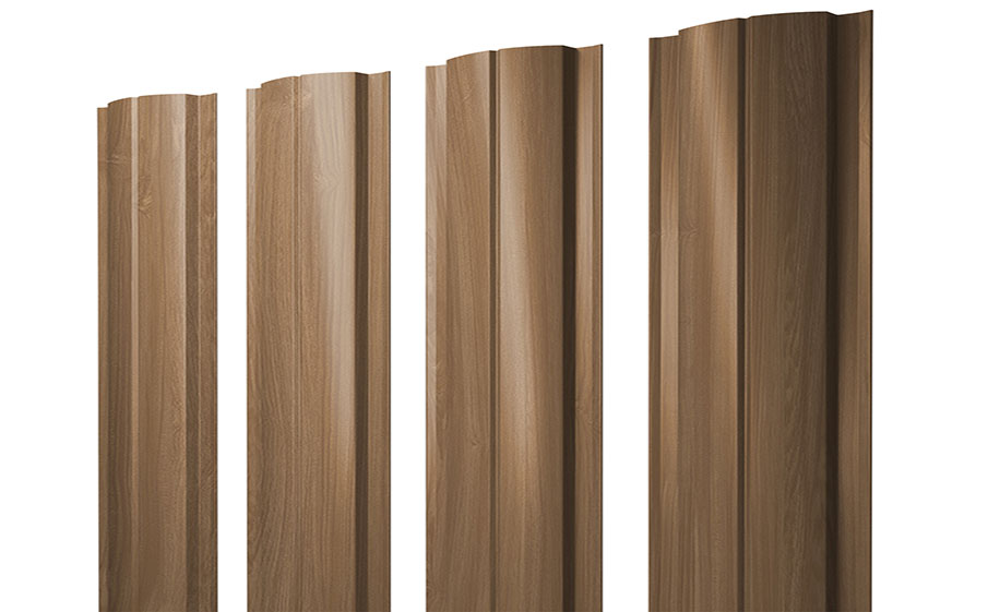 Штакетник Полукруглый Slim Print Elite Honey Wood